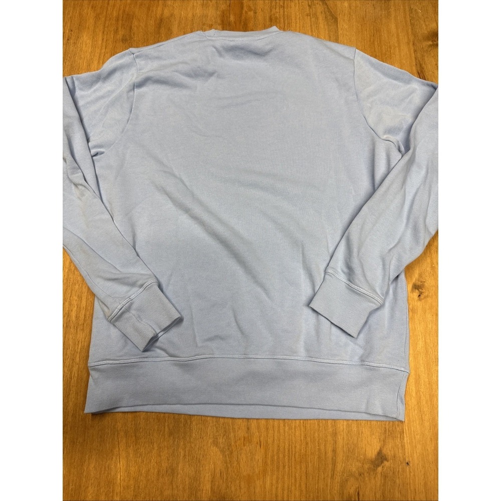 New Balance Crewneck Pullover Script Logo Sweatshirt Women's Large Blue - Picture 10 of 10